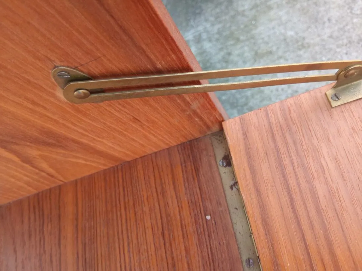 mid century teak cabinet restored - Image 2