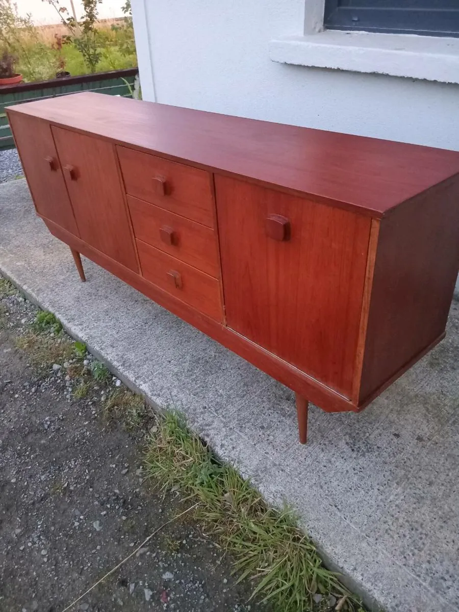 mid century teak sideboard restored - Image 1