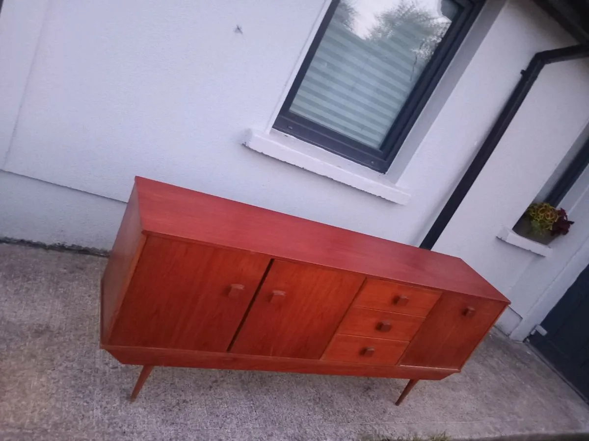 mid century teak sideboard restored - Image 4