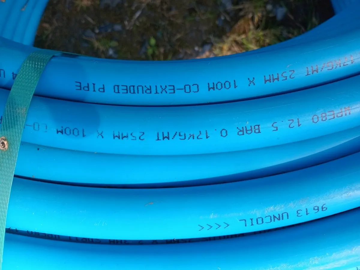 MDPE blue water pipe - Image 2
