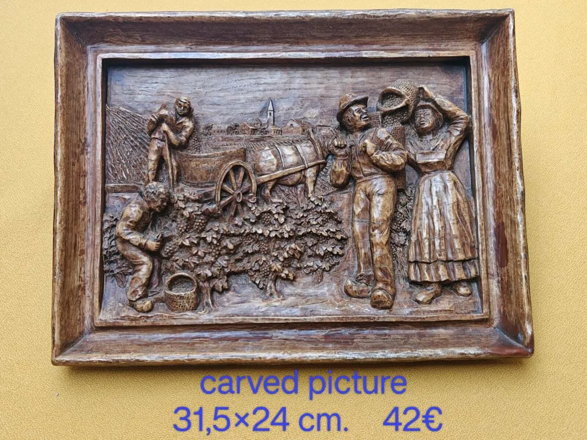 Carved picture, wall decoration