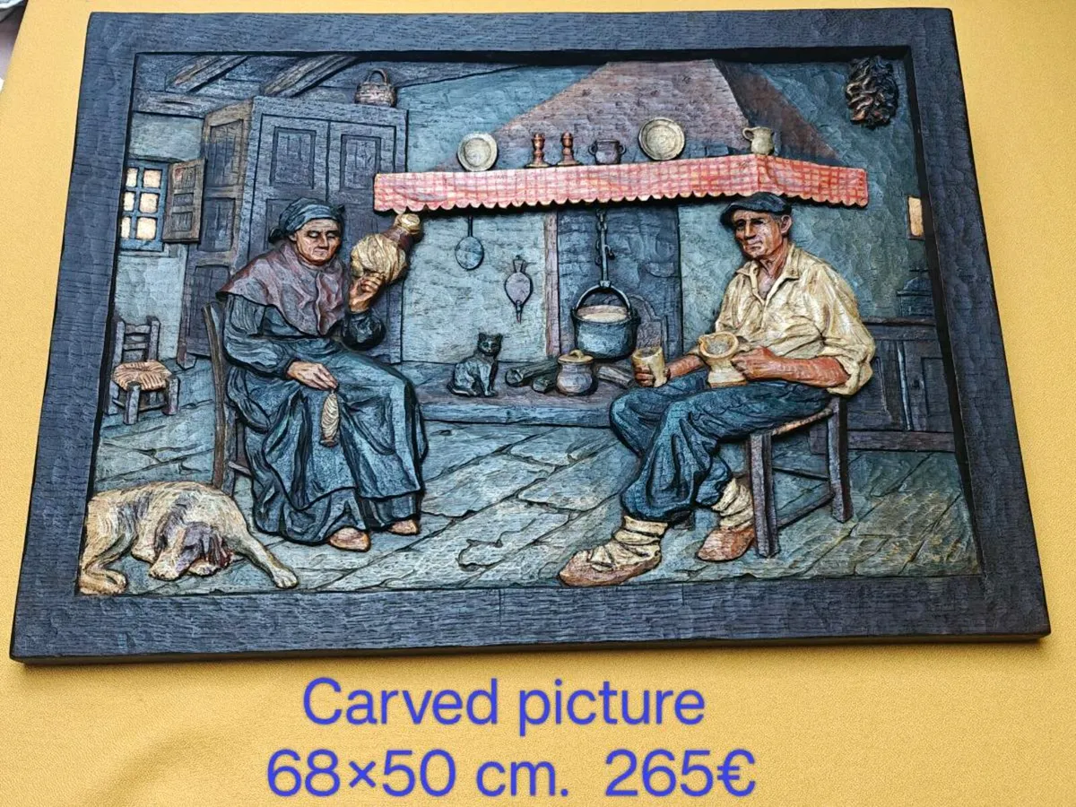 Carved picture, wall decoration
