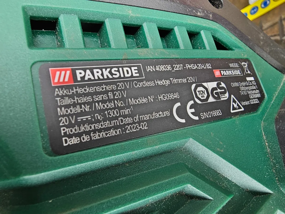 Hedge trimmer Lidl Parkside 20V Battery Electric - Image 2