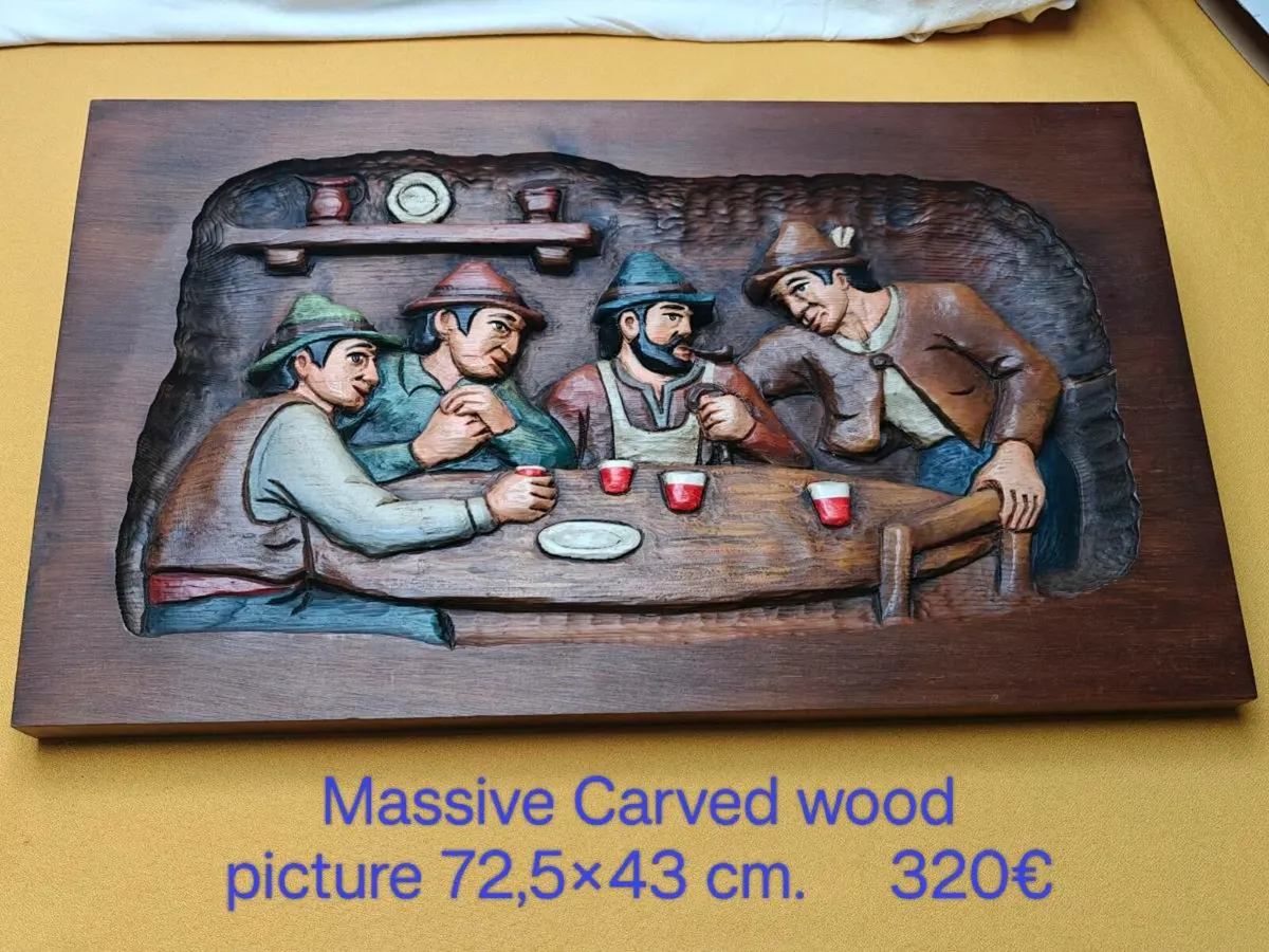 Carved wood pictures, wall decoration