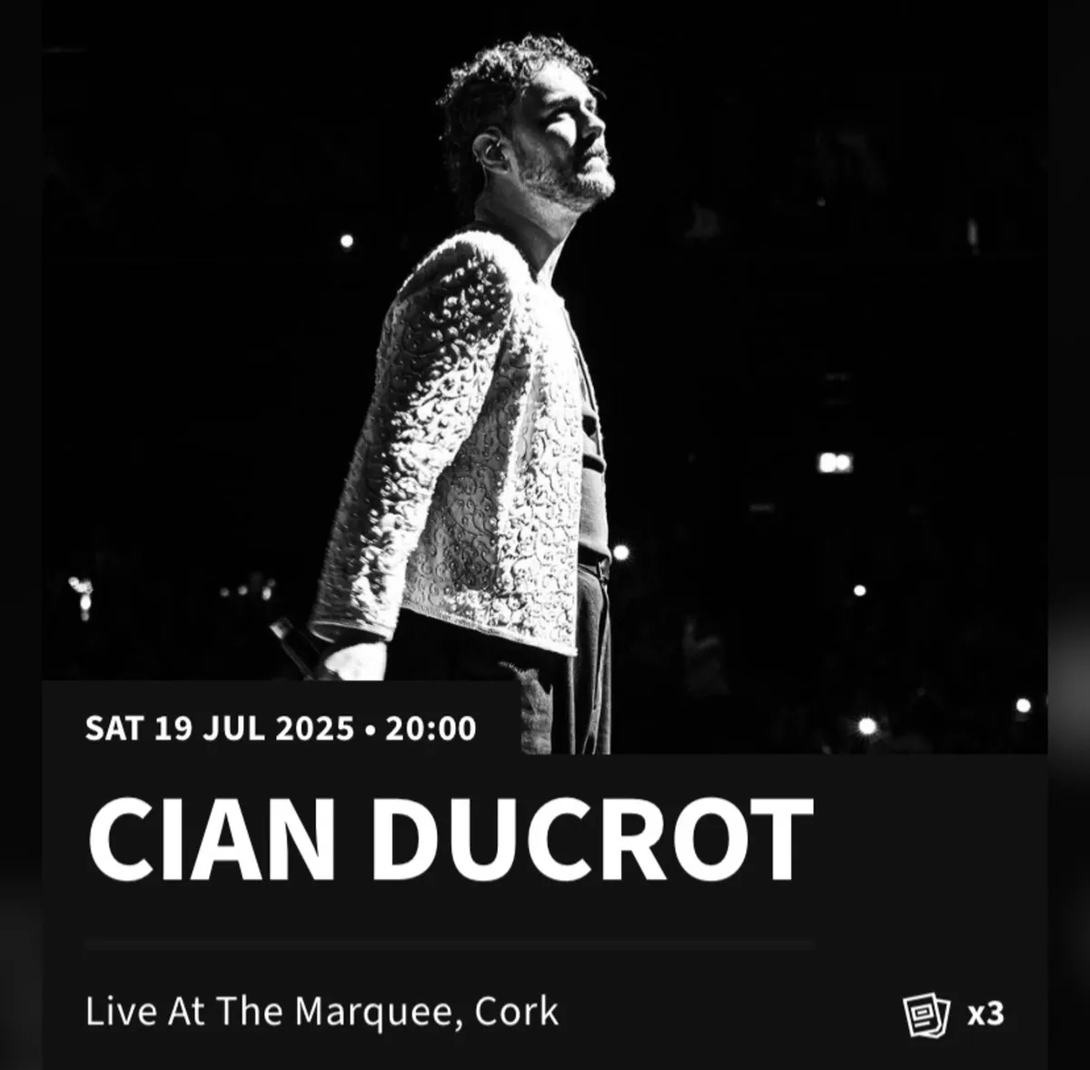 Cian Ducrot 19th July, Marquee,Cork
