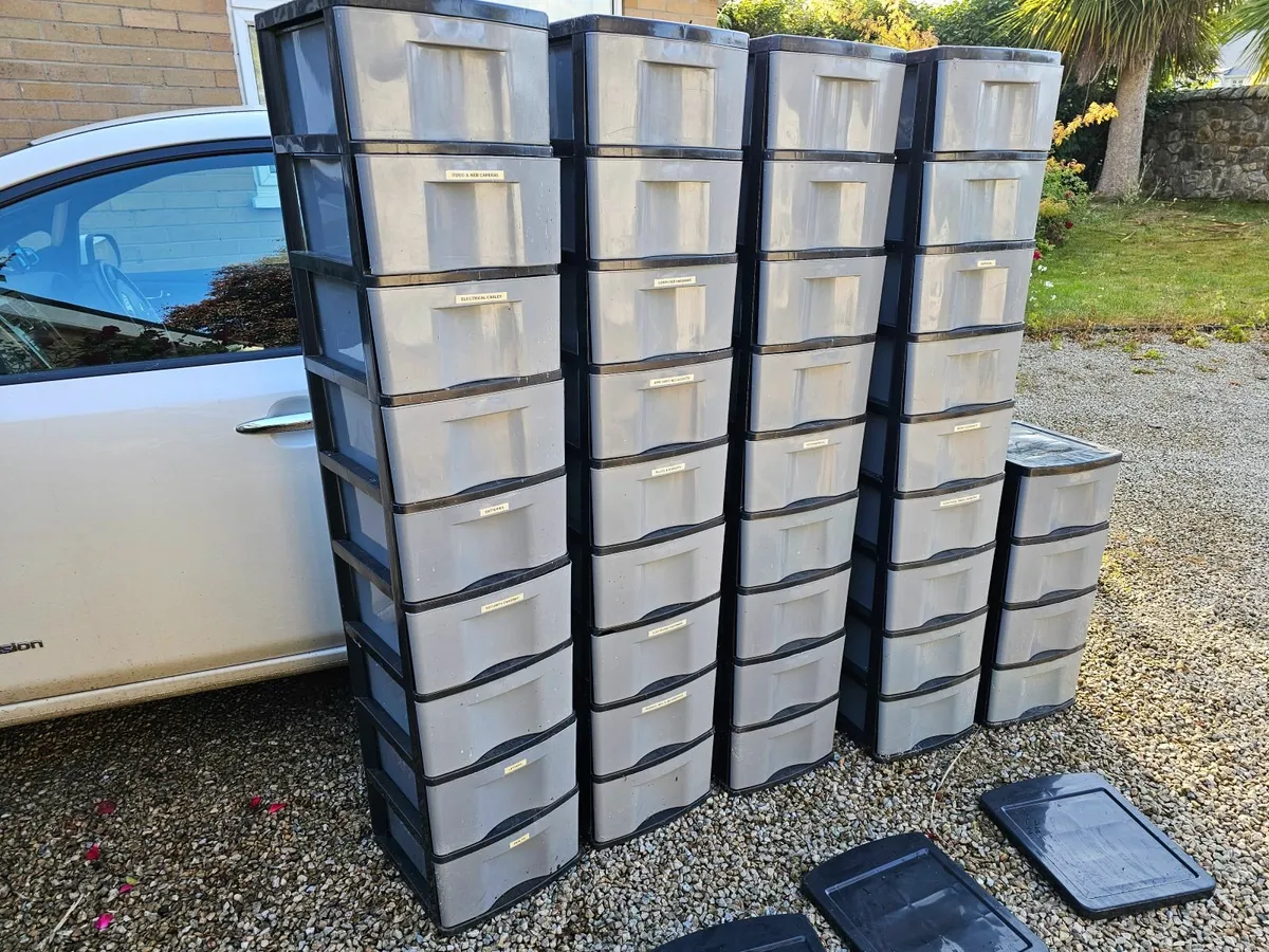 40 plastic drawers adjustable storage boxes - Image 3