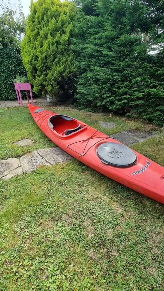 Perception Sea Kayak with Paddle, Spray Deck and Life Jacket - Image 4