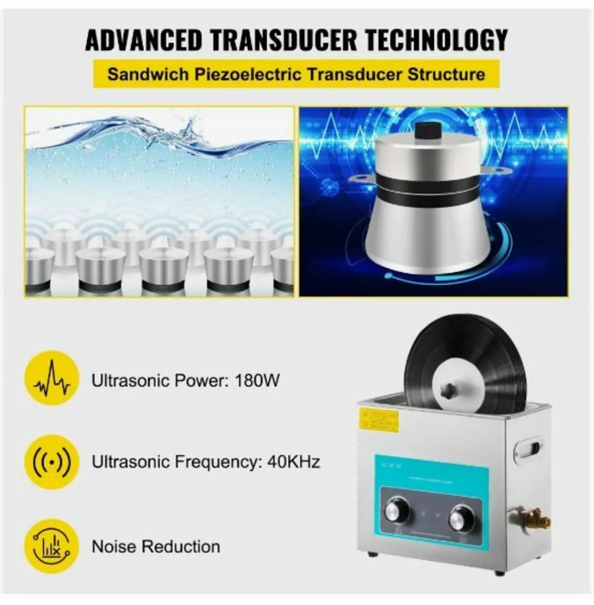Ultrasonic Vinyl Record Cleaner 6L - Image 3