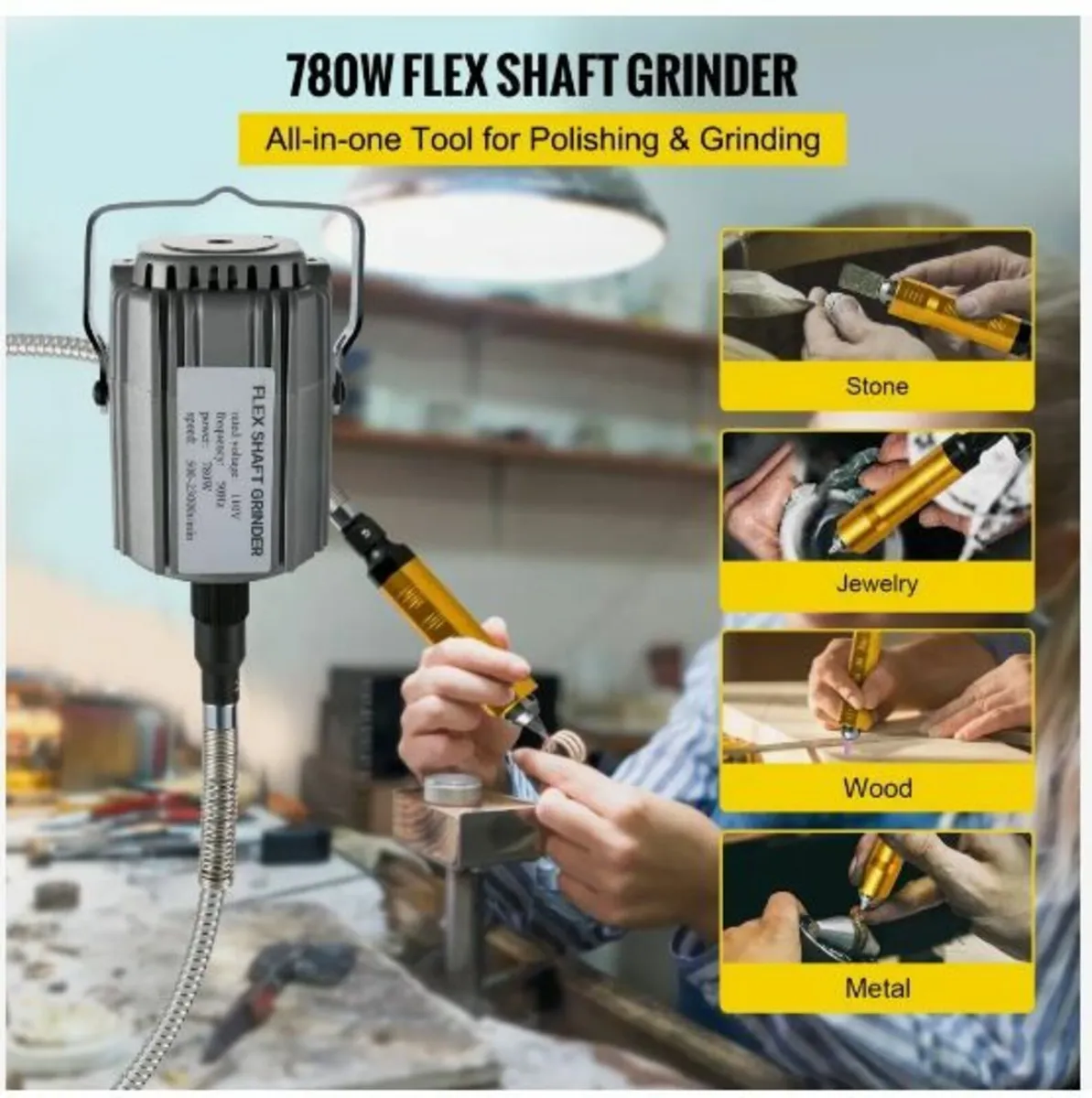 Flex Shaft Grinder 780W Rotary Tool - Image 2