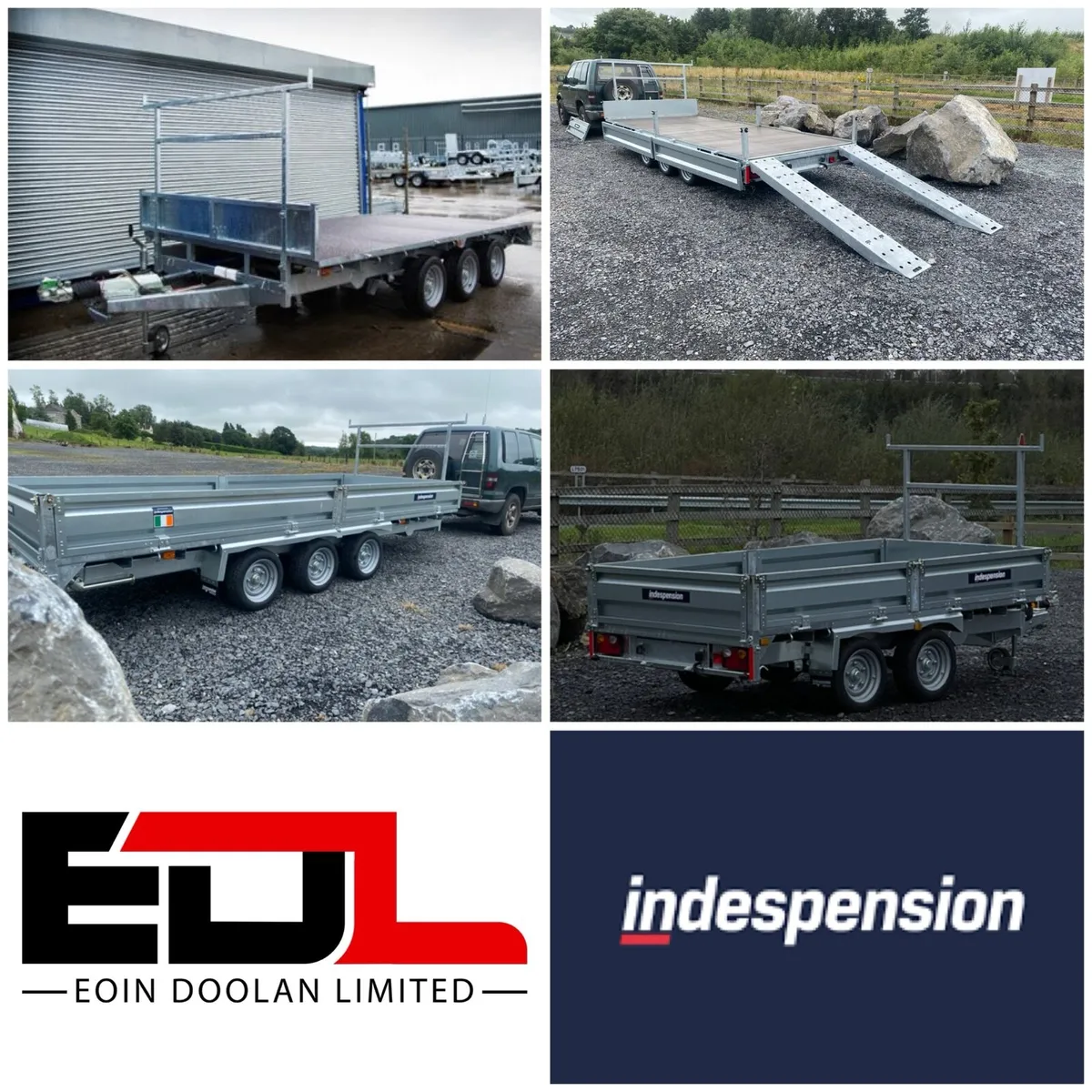 New Indespension flatbed trailers - Image 1