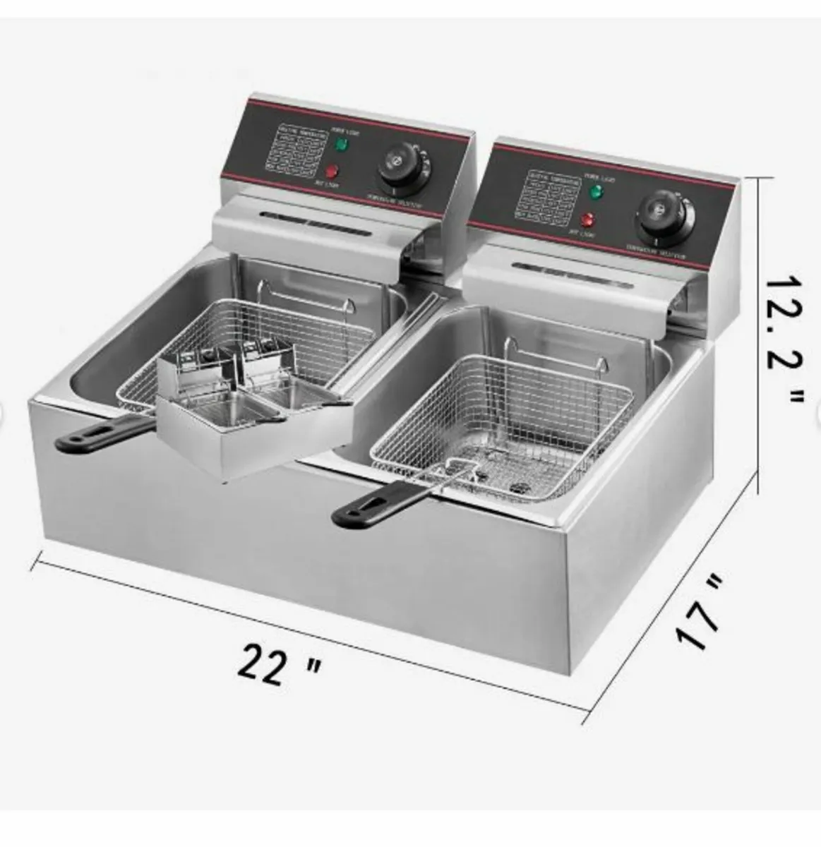 Commercial Deep Fryer 12L Electric Fryer 5000W - Image 2