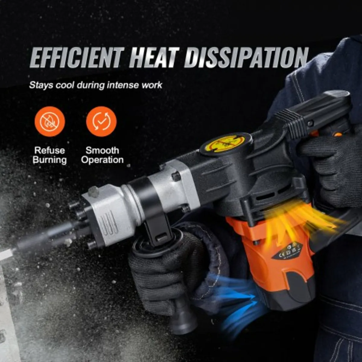 Demolition Jack Hammer Concrete Breaker 1600W Elec - Image 2