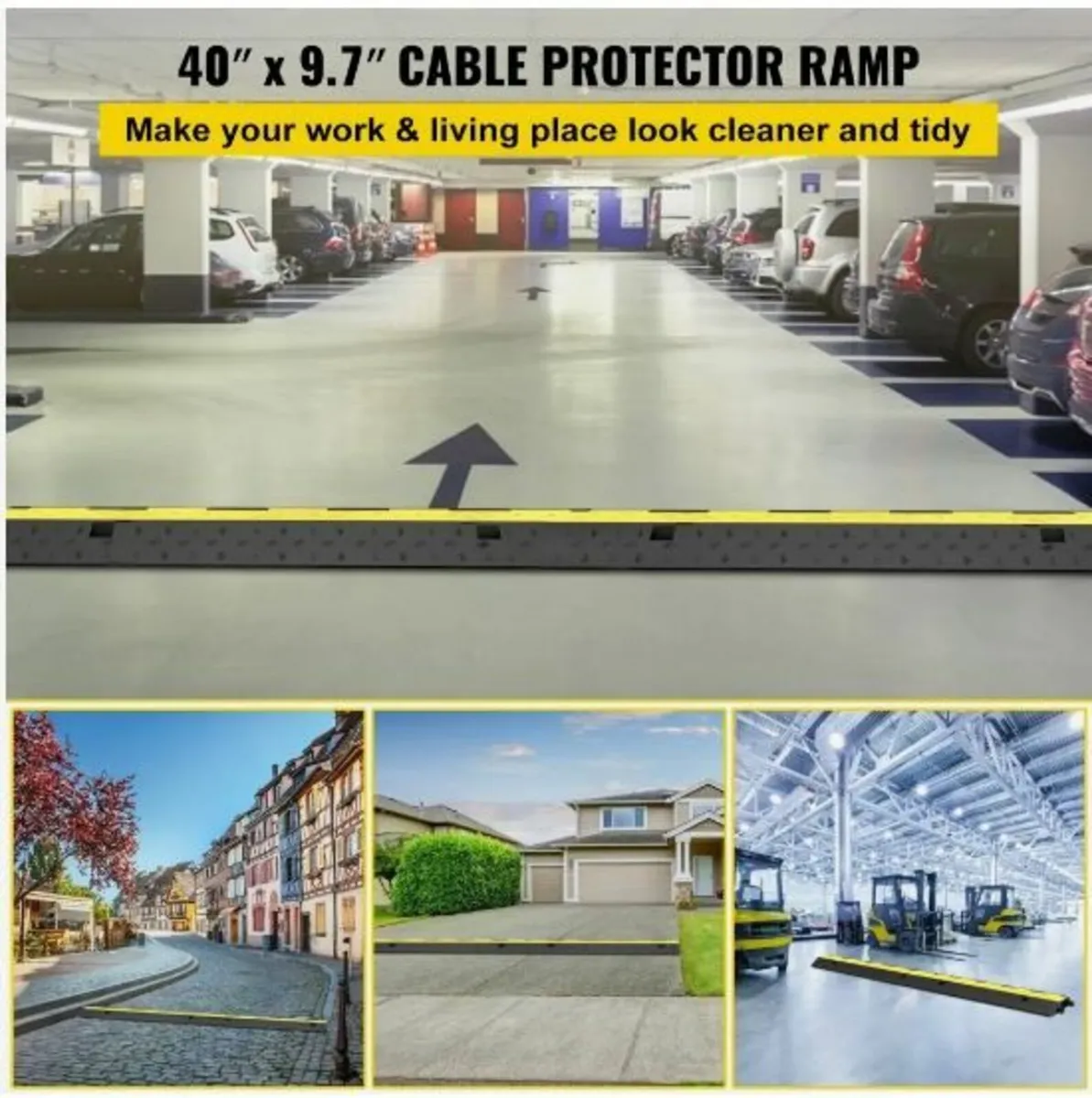Cable Protector Ramp, 5 Packs 2 Channels - Image 4