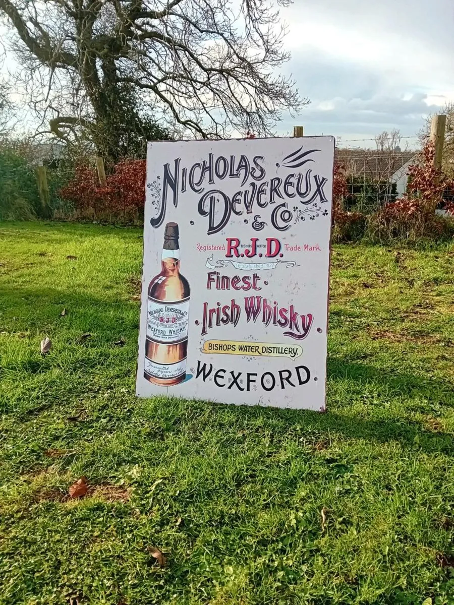 Nicholas Devereux Large Tin Sign - Image 1
