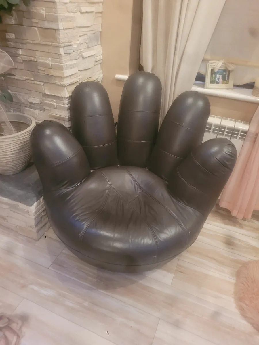 Leather chair hand