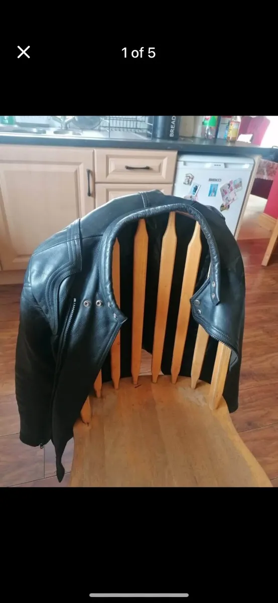 Motorcycle jacket x2 Leather and textile - Image 1