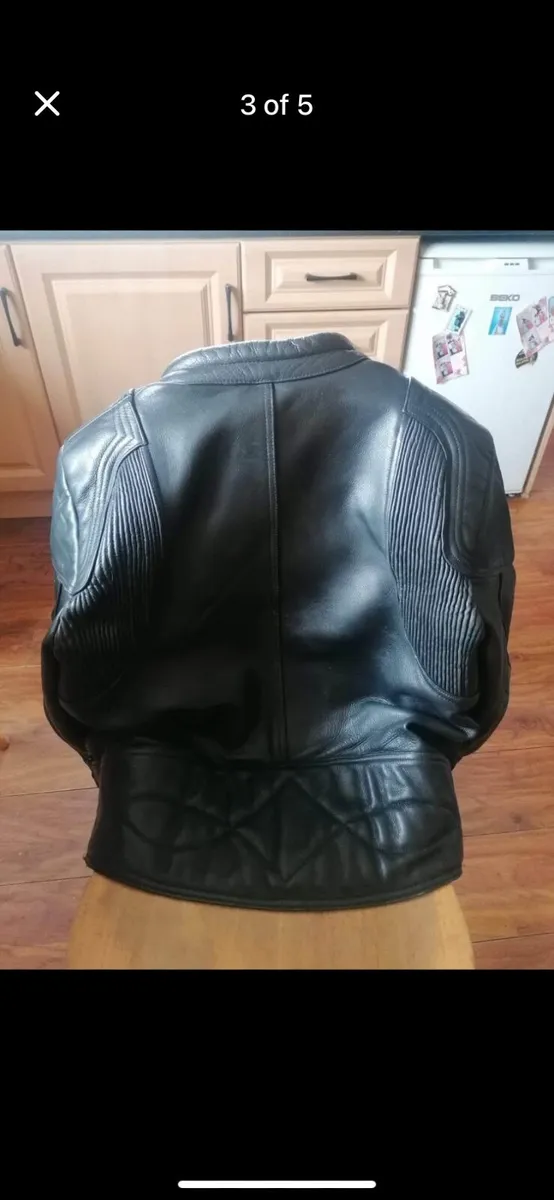 Motorcycle jacket x2 Leather and textile - Image 2