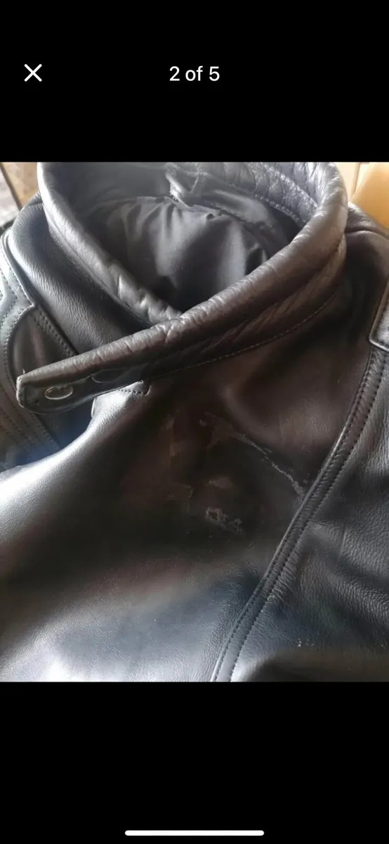 Motorcycle jacket x2 Leather and textile - Image 3
