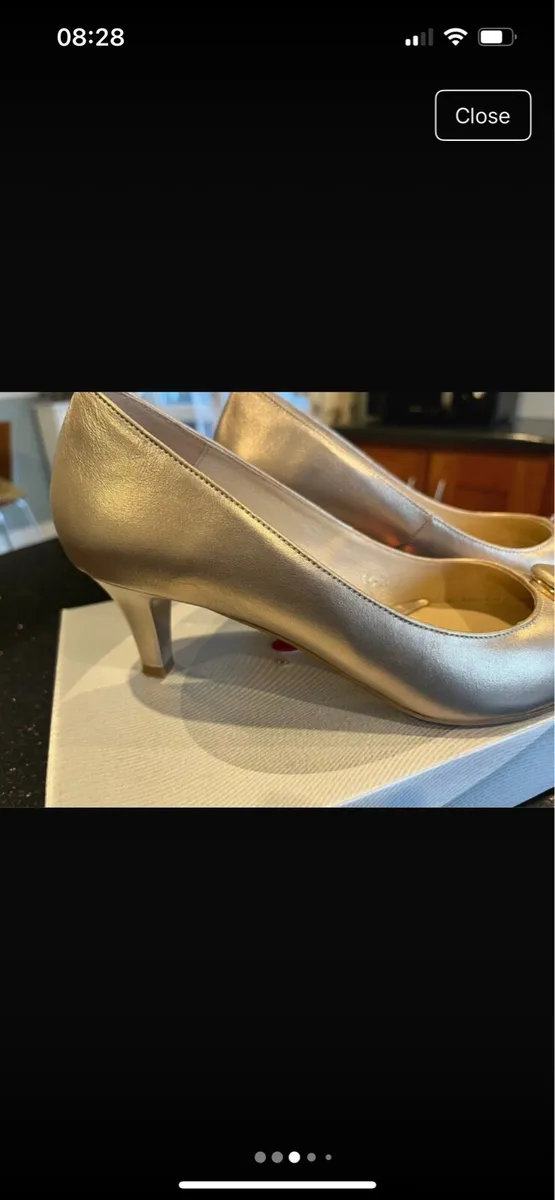 Leather court shoes, Karen Koo - Image 3