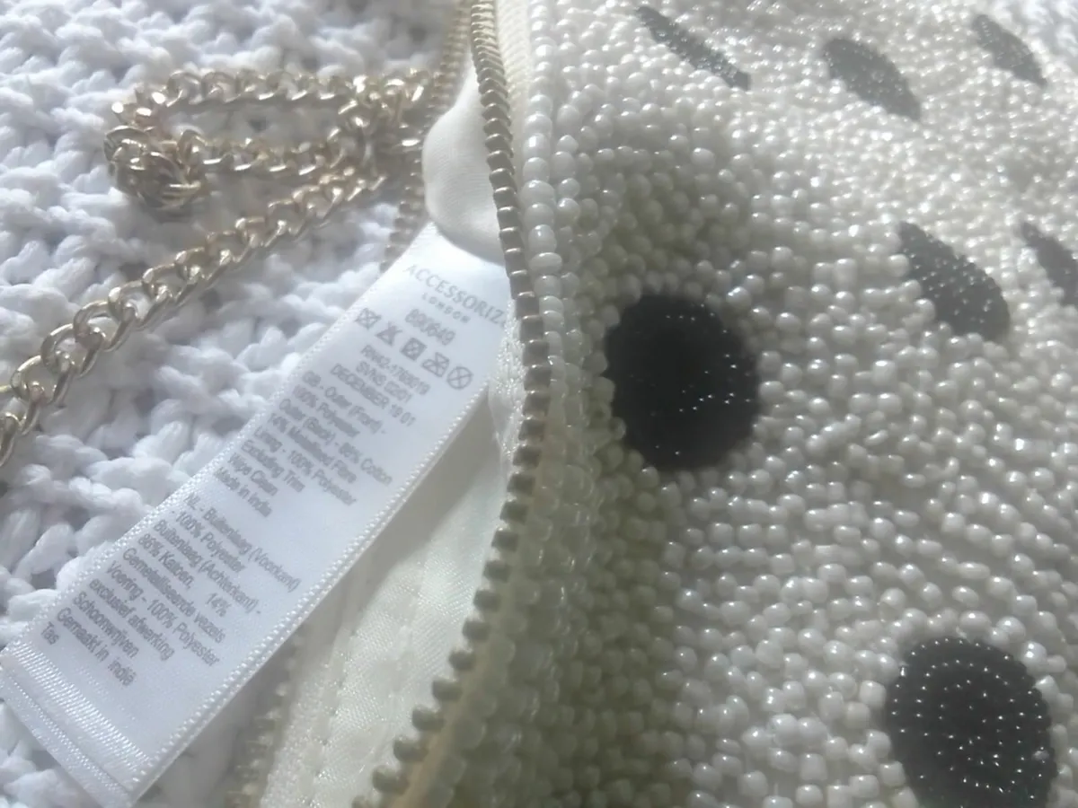 ACCESORIZE POLKA DOT BEADED BAGS & HAIRBAND SET - Image 4