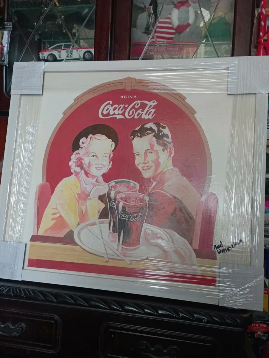 COCO COLA MEMORABILIA  PERSONALISED HAND PAINTING - Image 1