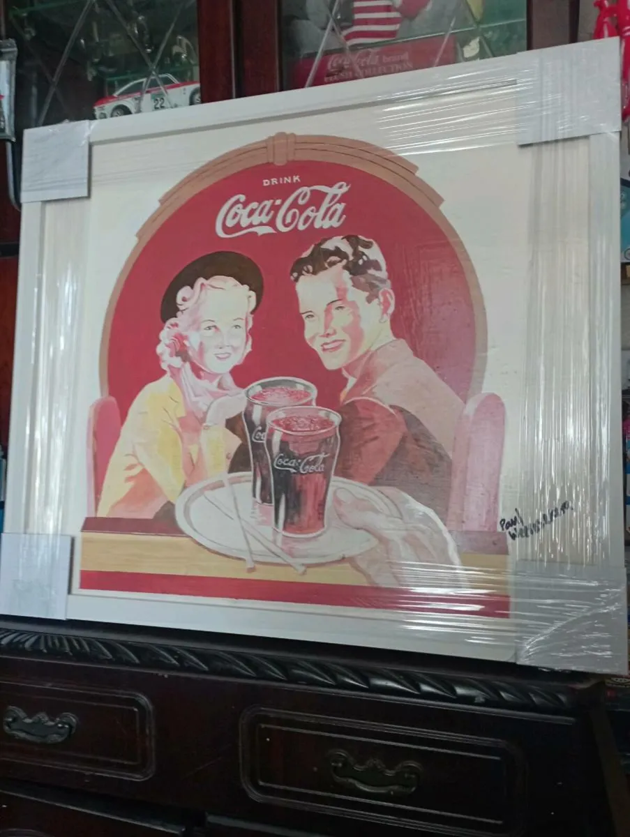 COCO COLA MEMORABILIA  PERSONALISED HAND PAINTING - Image 4