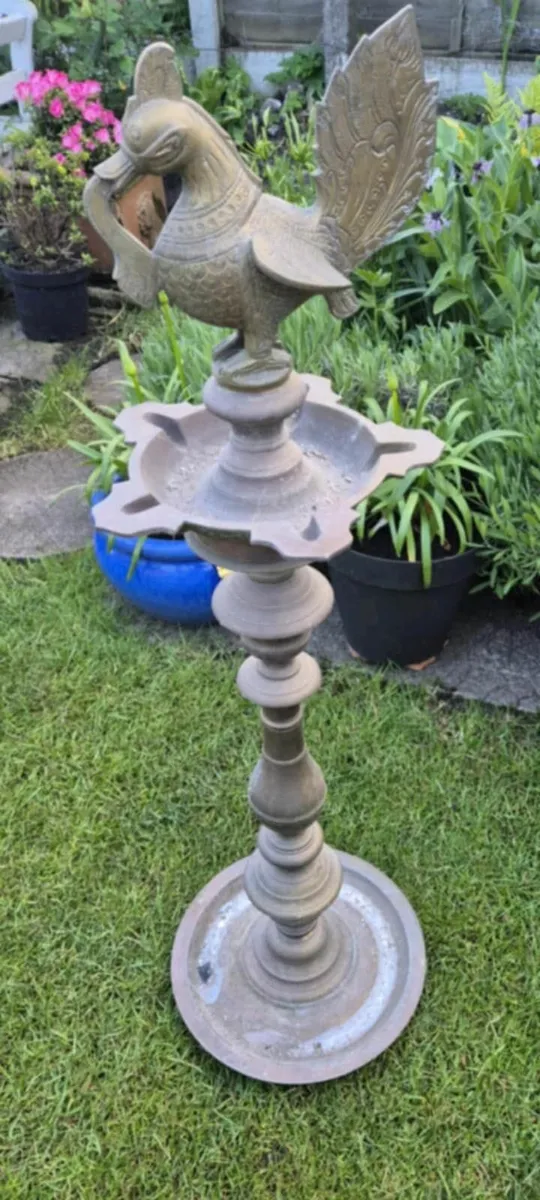 Brass bird bath