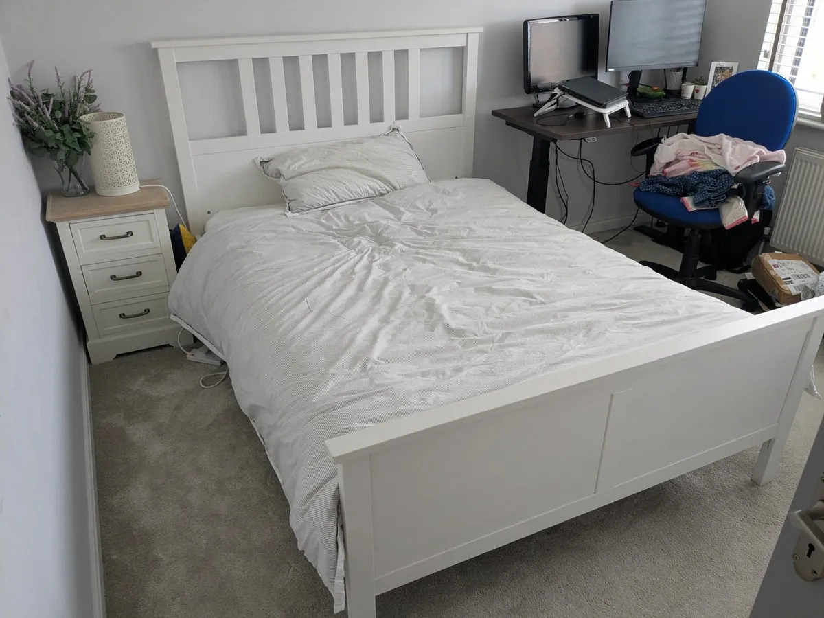 Ikea Hemnes Bed Frame and Pocket Sprung Mattress - Image 1