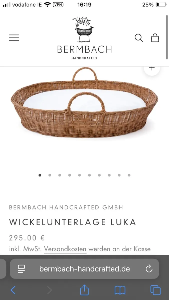 Baby basket from Bermbach - Image 2