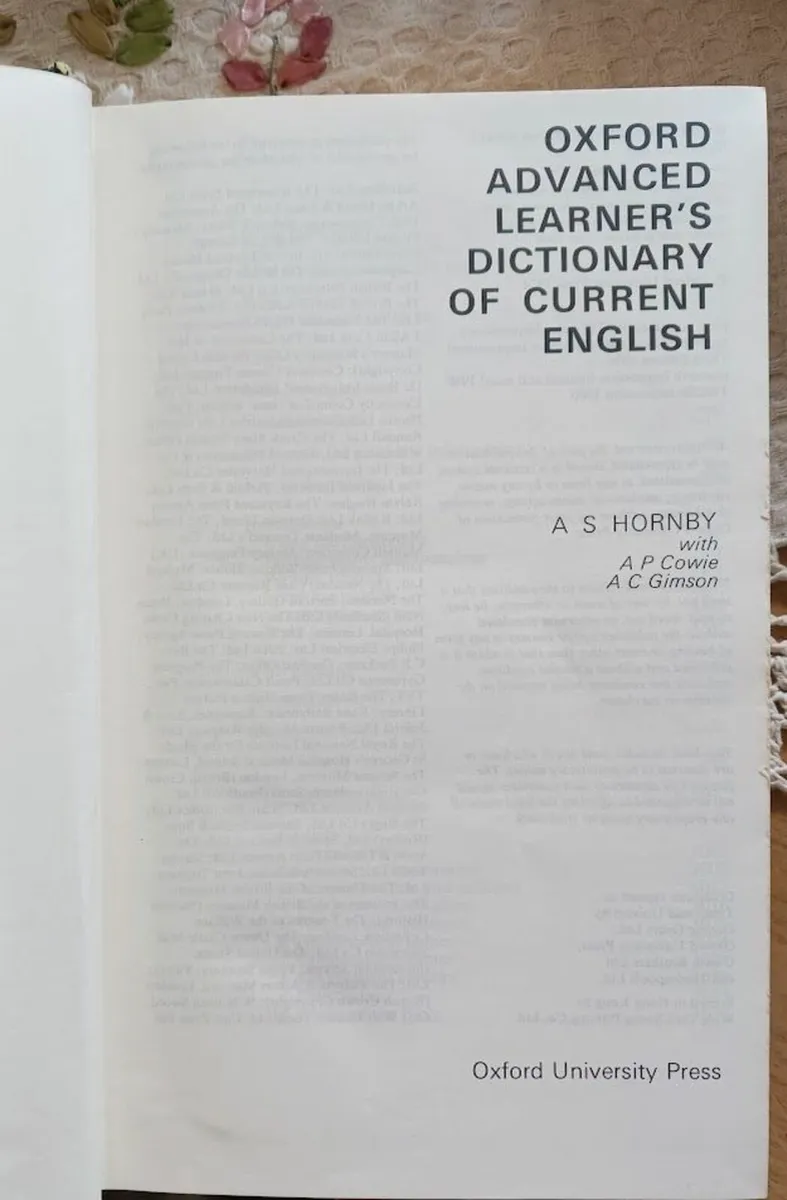 Book Oxford Advanced Dictionary of Current English - Image 2