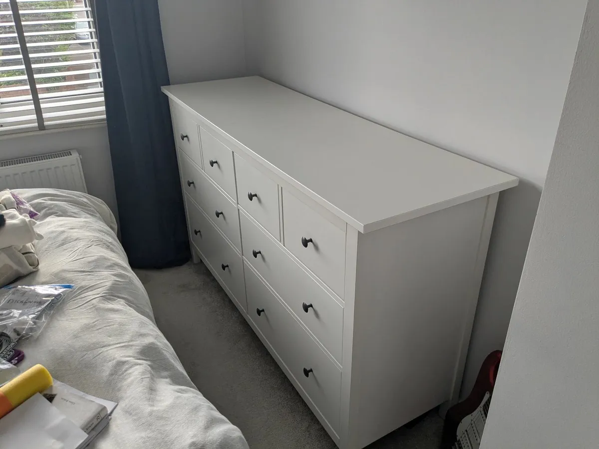 Ikea Hemnes Chest of 8 drawers (White) - Image 1