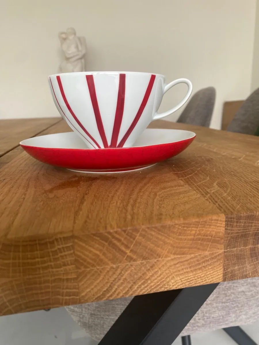 Tea cup and saucer set of 2 - Image 2