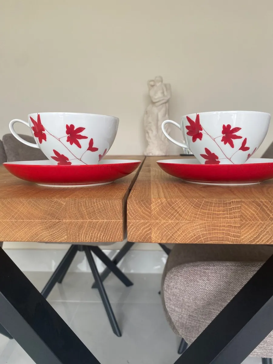 Tea cup and saucer set of 2 - Image 3