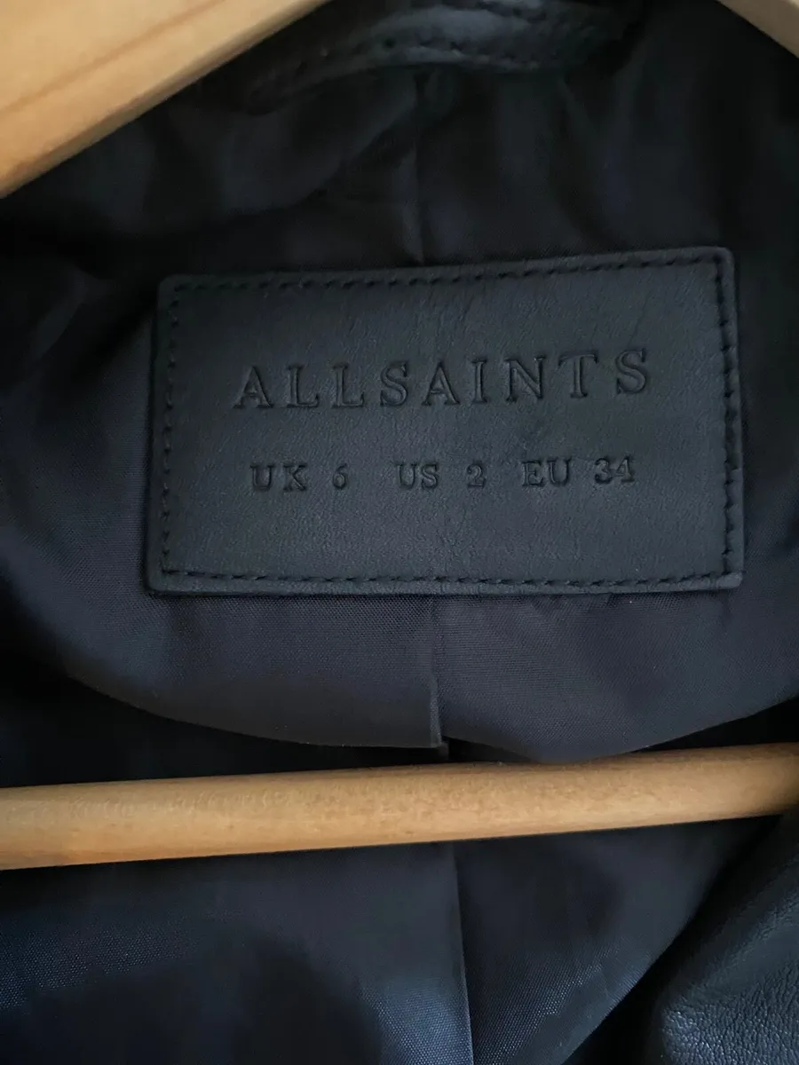 All Saints leather jacket - Image 3