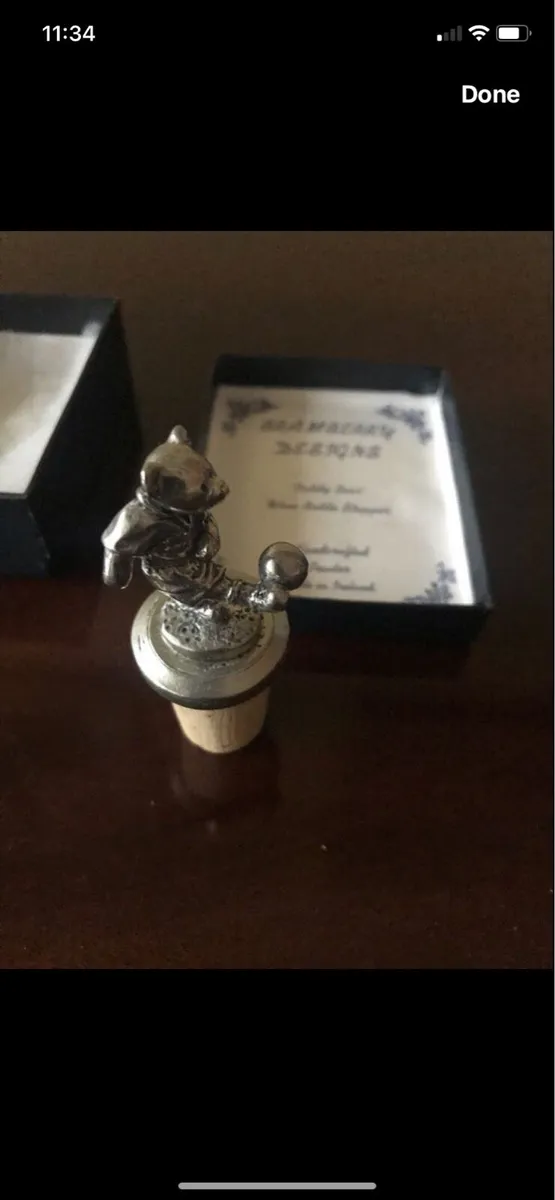 Pewter Bottle Stopper - Image 1