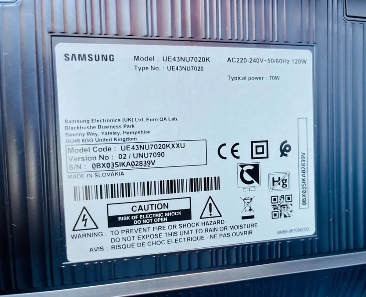 Samsung Tv Ue43nu7020k 7 43" Led-backlit Lcd Tv 4k - Image 4