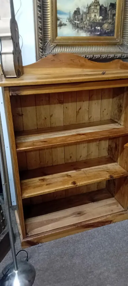 Small Rustic Pine Bookcase