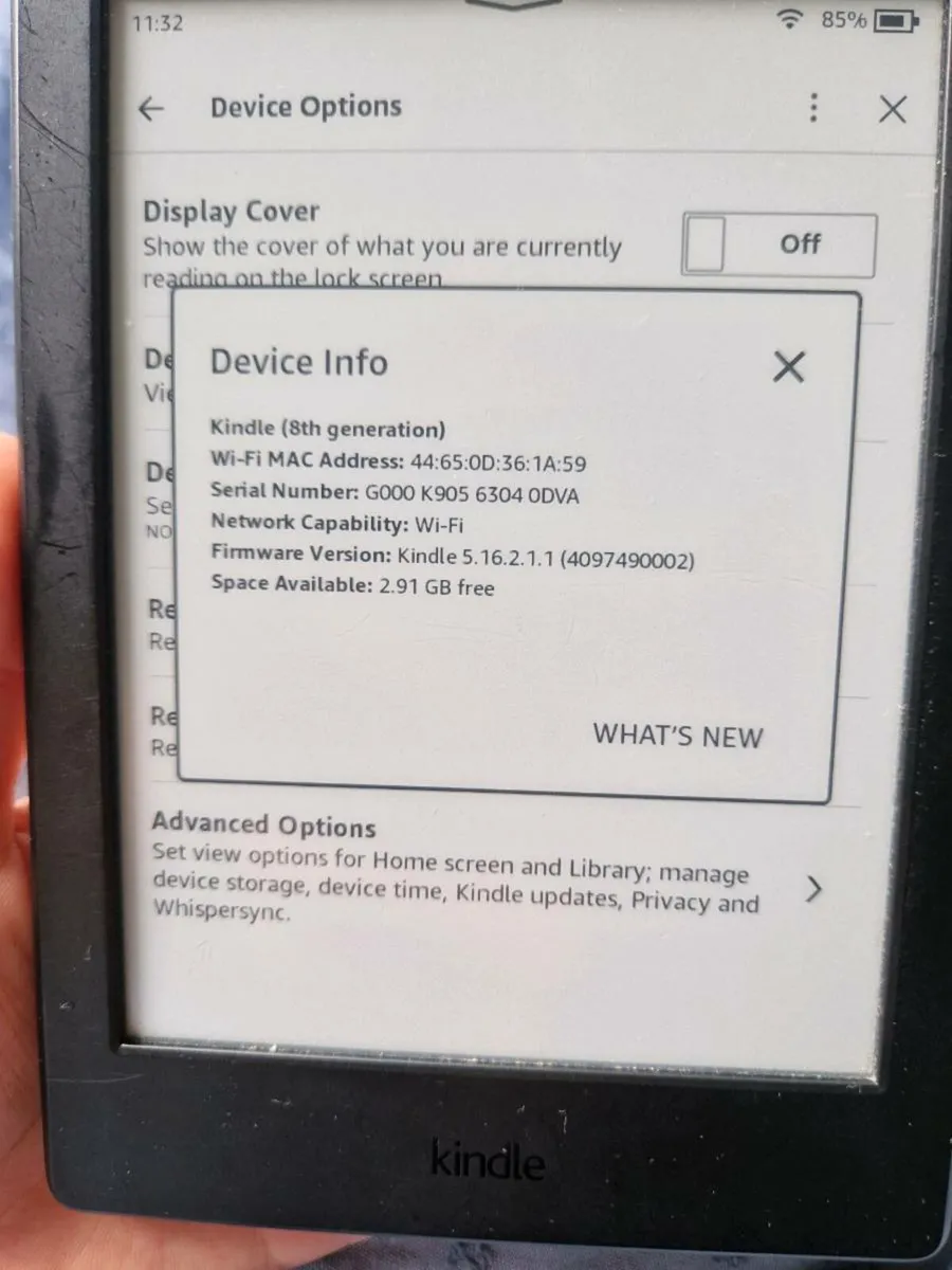 Kindle 8th gen e-reader - Image 2