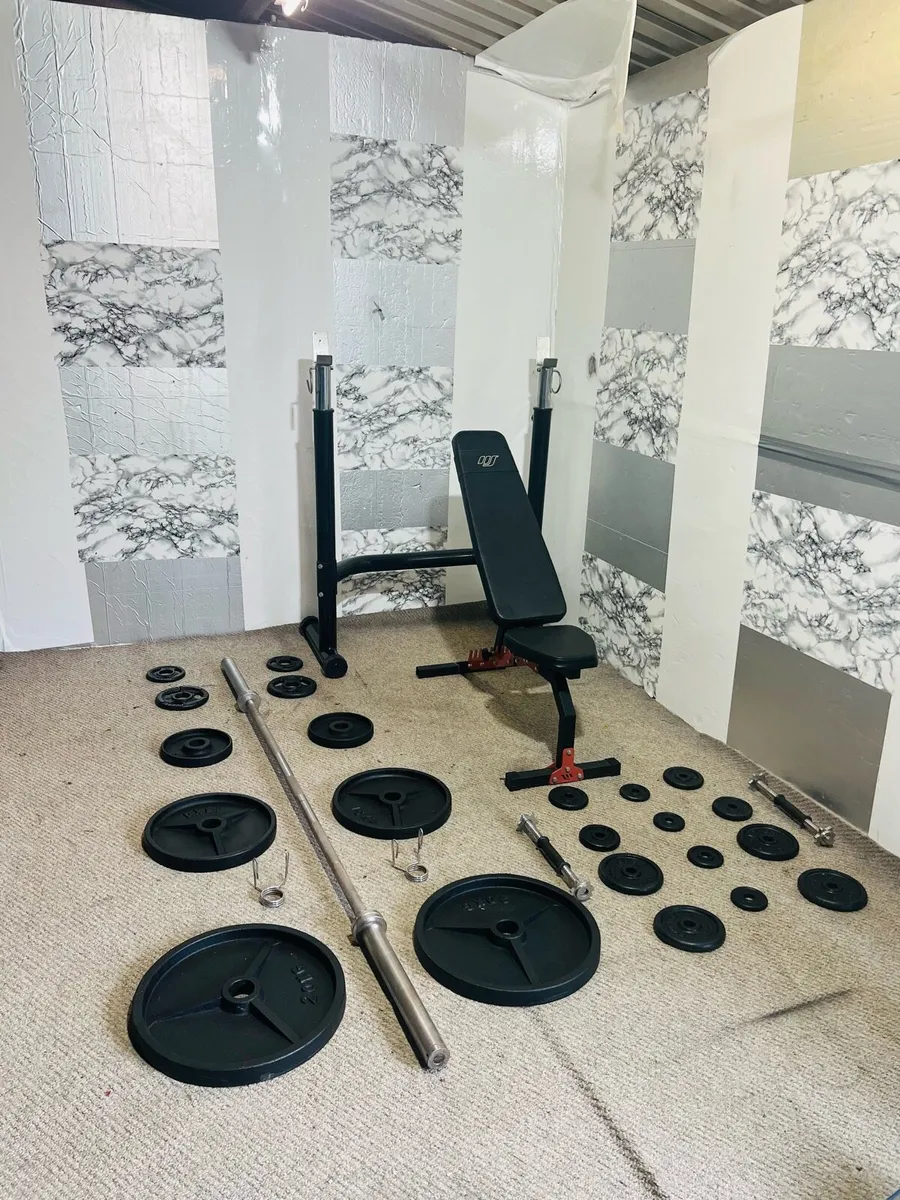 GYM GEAR RACK BENCH OLYMPIC WEIGHTS BENCH BAR ++ - Image 2