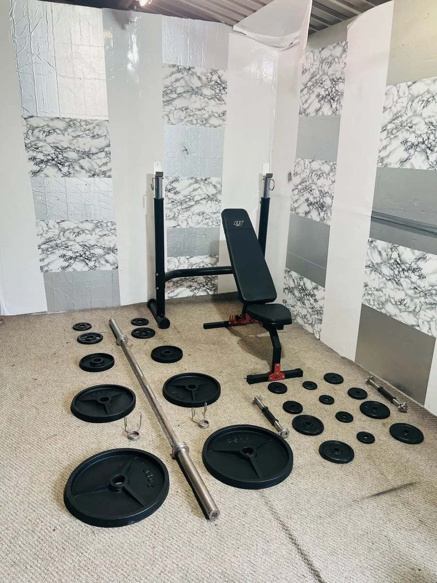 GYM GEAR RACK BENCH OLYMPIC WEIGHTS BENCH BAR ++ - Image 3