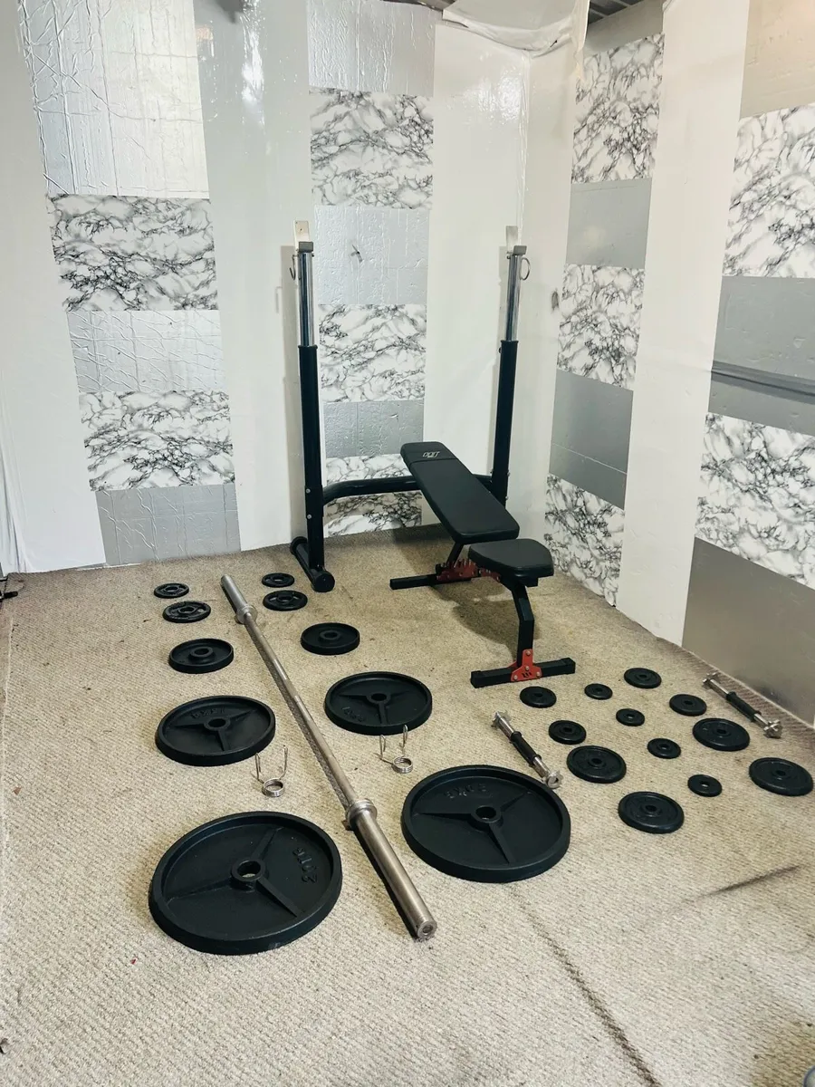 GYM GEAR RACK BENCH OLYMPIC WEIGHTS BENCH BAR ++ - Image 4