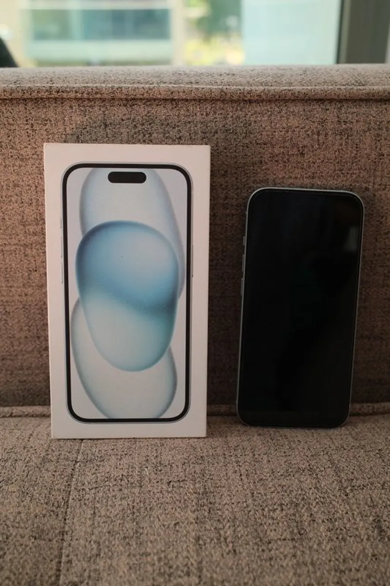 iPhone 15 (unlocked) 512GB, Blue (like new) - Image 1