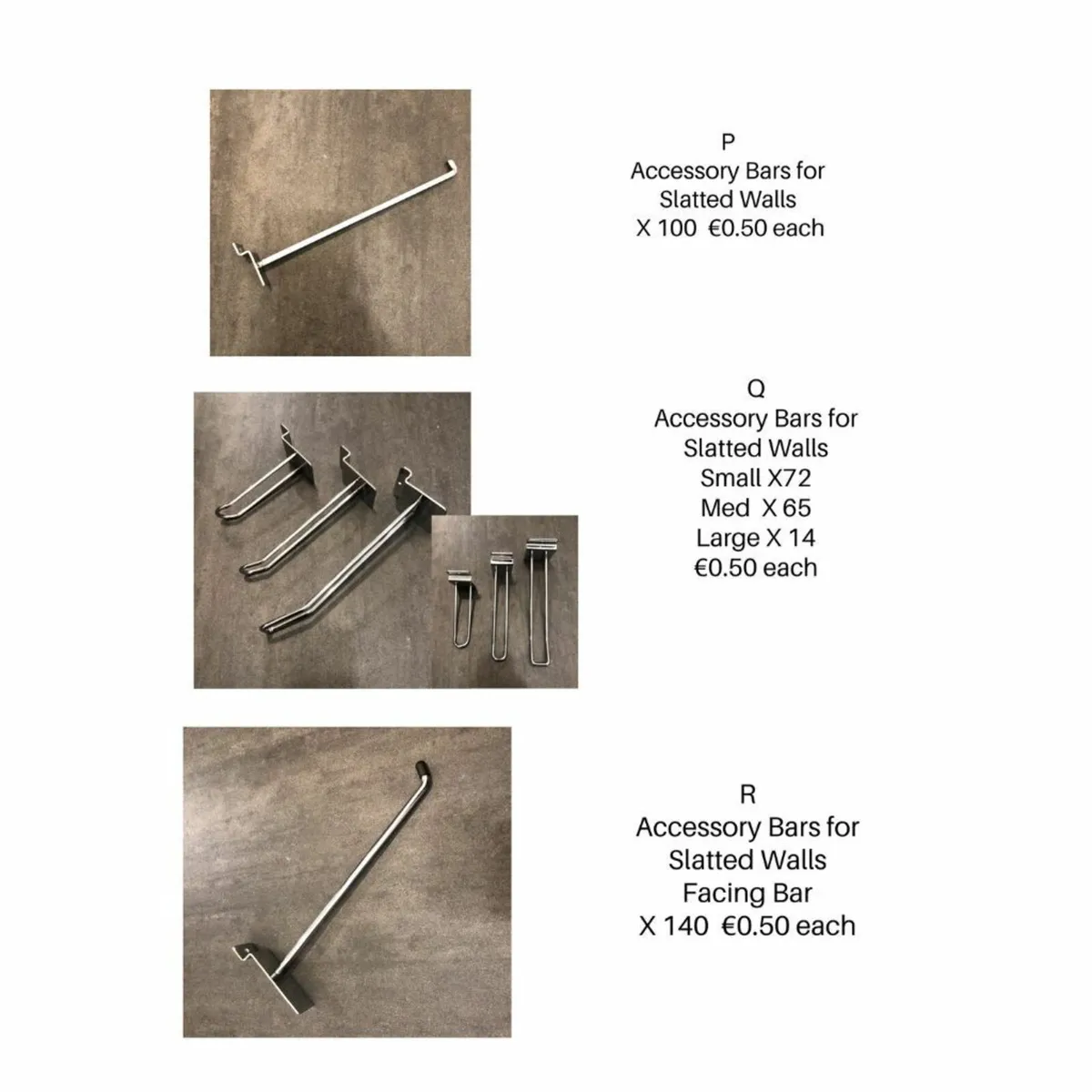 Slatwall Display Hooks/Arms - Image 1
