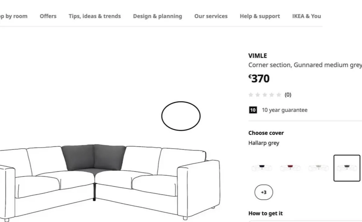 IKEA corner sofa unit Vimle - Image 1
