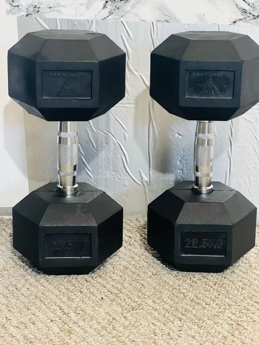 2 X 22.5 Hit fitness hex dumbbells - Image 4