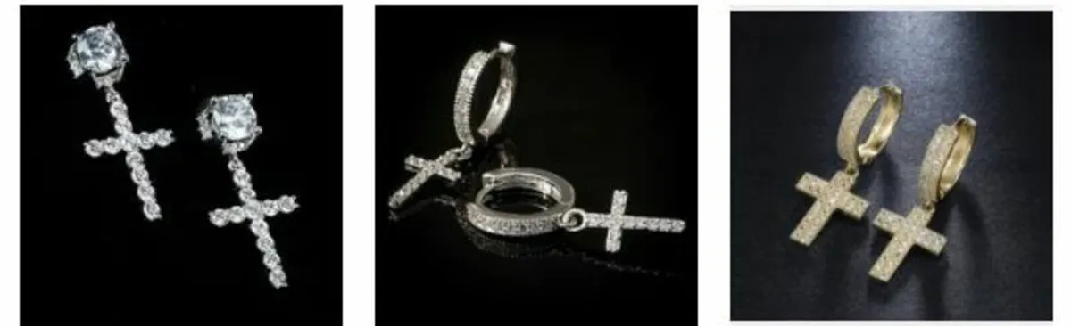 Earrings and ear studs, variety - Image 3