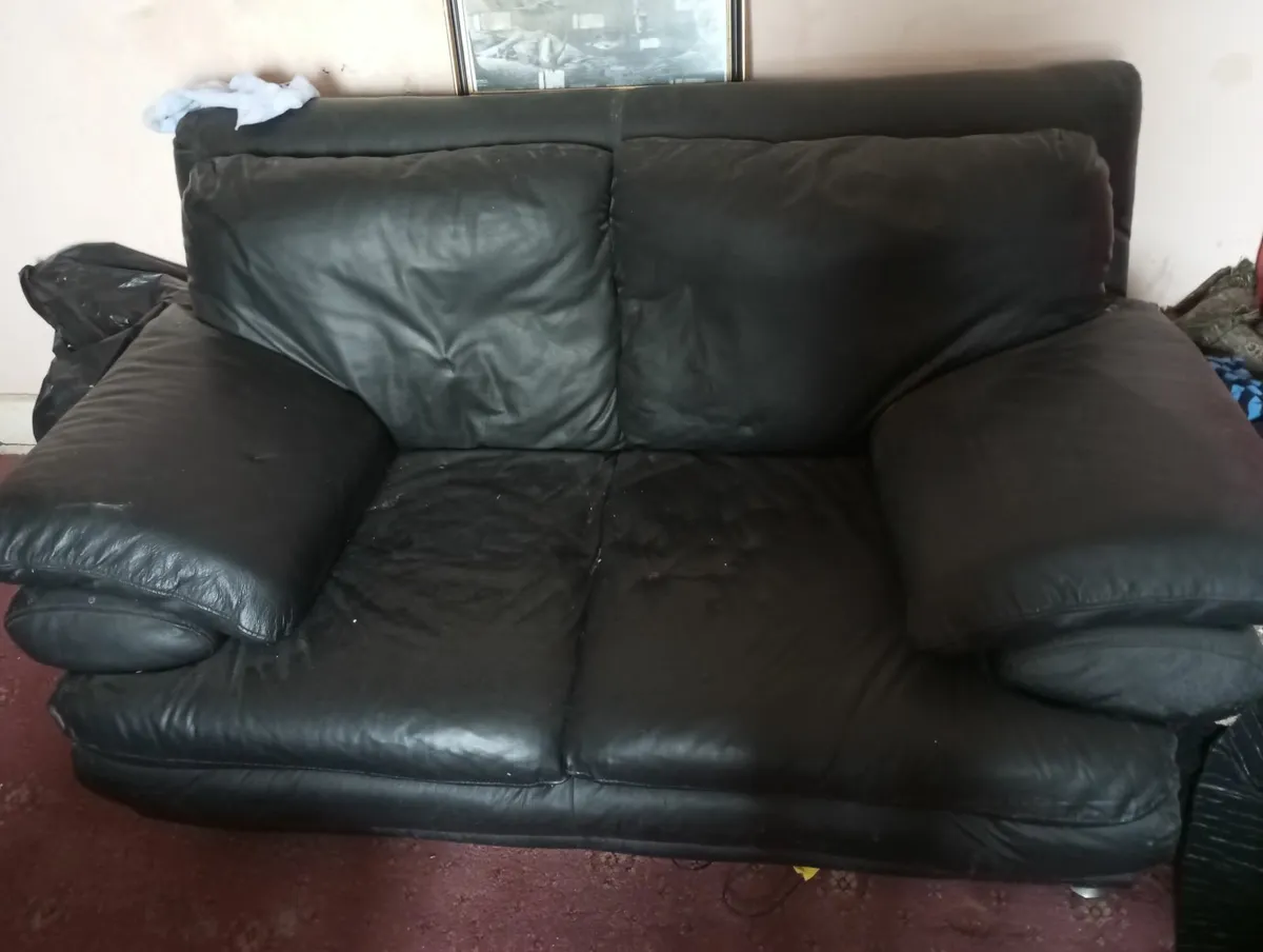 Leather couches