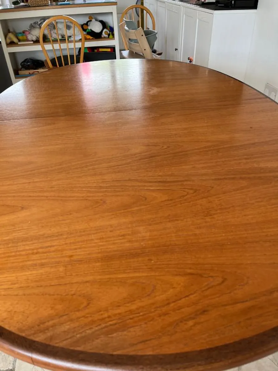 Large mid century dining table - Image 2