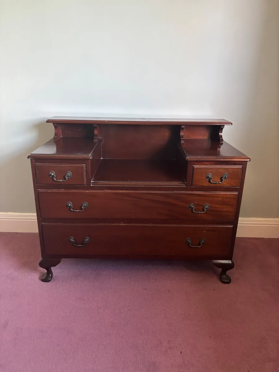 Mahogany chest of drawers - Image 4