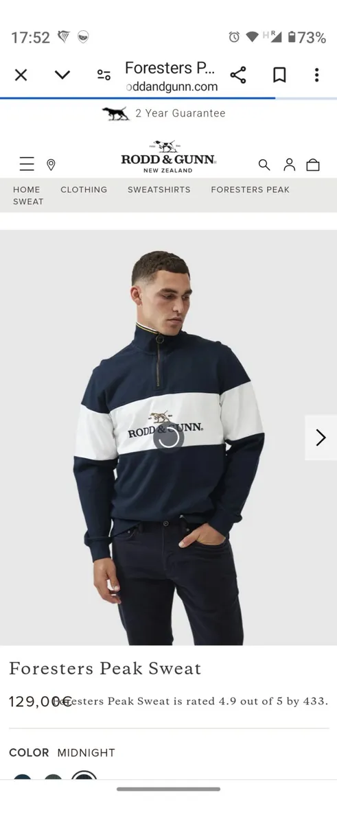 Rodd and Gunn sweatshirt like new worn once - Image 1